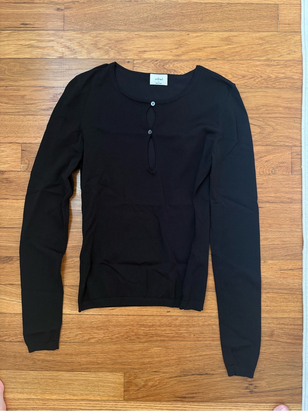 Aritzia Black Long Sleeve Top